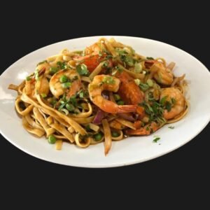 Tallarín Saltado de Camarones